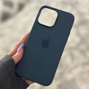 Blue Apple iPhone 14 Pro Max phone case